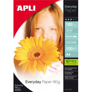 ФОТОХАРТИЯ APLI ЕVERYDAY A4GLOSSY 180ГР 100Л 11475