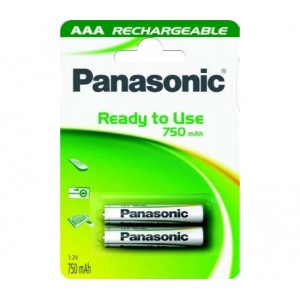 Батерия Panasonic акумулаторна LR03 ААА 750MA 2бр. в блистер